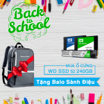Back To School  - Tặng balo xành điệu khi mua WD SSD