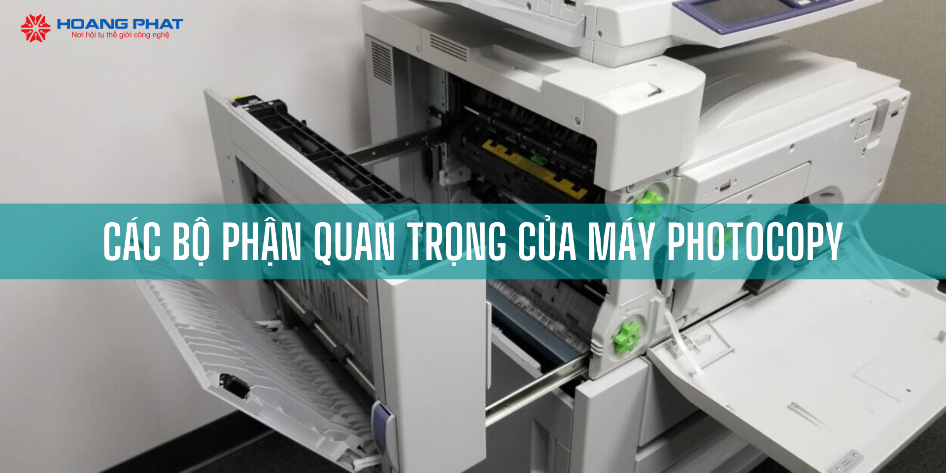 Các bộ phận quan trọng của máy photocopy