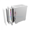 Vỏ Case Kenoo ESPORT M500-3F White ( kèm 3 fan RGB)