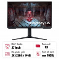 Màn hình Samsung Odyssey G5 LS27CG510EEXXV 27-inch 2K 165Hz VA
