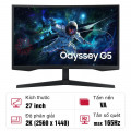 Màn hình cong Samsung Odyssey G5 G55C LS27CG552EEXXV 27-inch 2K 165Hz VA