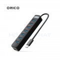 Bộ chia USB Type-C ra 7 cổng USB 3.0 Orico TWC3-7A-BK-EP