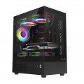 Vỏ Case Vitra Atlantis X6 Lite Black (kèm 3 Fan RGB)