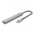 Bộ chia cổng USB Type-C ra 4 cổng USB ORICO 3.0, 2.0 (AH-12F-GY-BP)