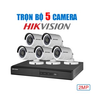 Trọn Bộ 5 Camera Hikvision 2MP