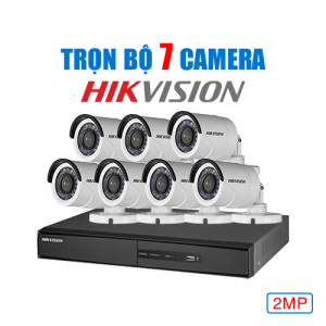 Trọn Bộ 7 Camera Hikvision 2MP