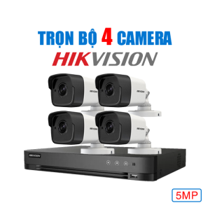 Trọn Bộ 4 Camera Hikvision 5MP