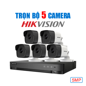 Trọn Bộ 5 Camera Hikvision 5MP