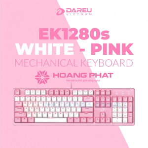 Bàn phím cơ DAREU EK1280S Pink White Blue Switch#2