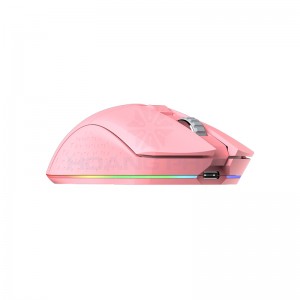 Mouse Dareu EM901 Wireless RGB - Pink#3