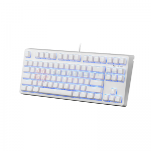 Bàn phím cơ E-Dra EK387 Ice White - Red Switch#3