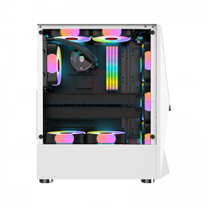 Vỏ Case Kenoo ESPORT E400-4F White ( kèm 4Fan RGB rainbow)#4