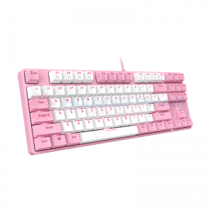 Bàn phím cơ DareU EK87 Pink White Red switch#2