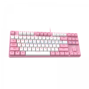 Bàn phím cơ DareU EK87 Pink White Red switch#3