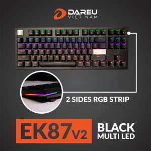 Bàn phím cơ DareU EK87 V2 Black Blue switch#2