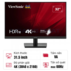 Màn hình ViewSonic VA3208-4K-MHD 31.5-inch VA 4K 60Hz#1