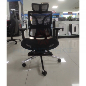 Ghế công thái học có chân kê CTH900 Black#3