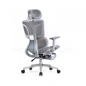 Ghế công thái học có chân kê CTH900 Ghi#2
