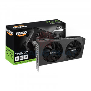 Card màn hình INNO3D GeForce RTX 5050 Twin X2 8GB GDDR6 (N50502-08D6-174071N)