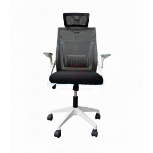 Ghế công thái học TMS04PS White-Black#3