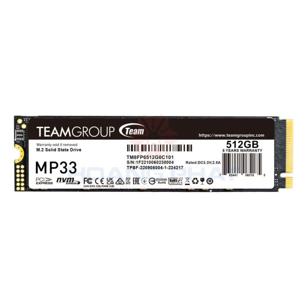 SSD TEAMGROUP 512GB MP33 M.2 PCIe Gen 3x4