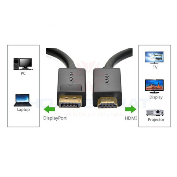 Cáp chuyển Displayport to HDMI dây dài 1.5m Ugreen 10239#5