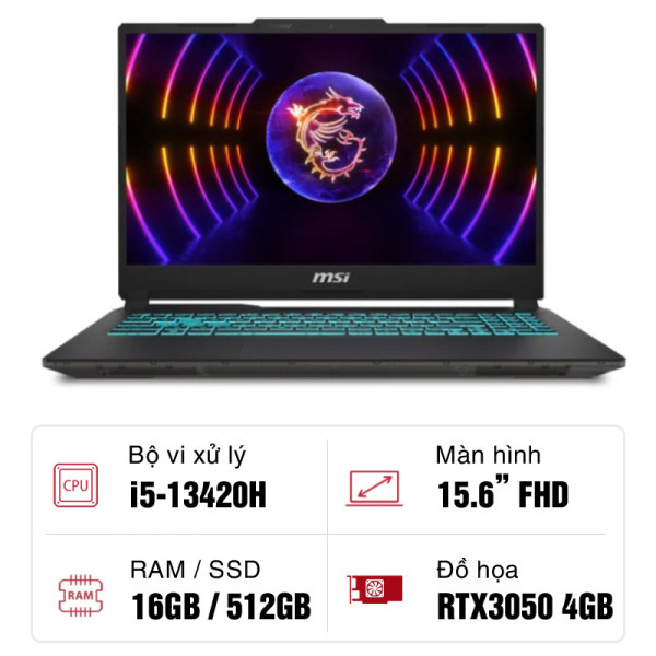 MSI Cyborg 15 A13UC - 2088VN