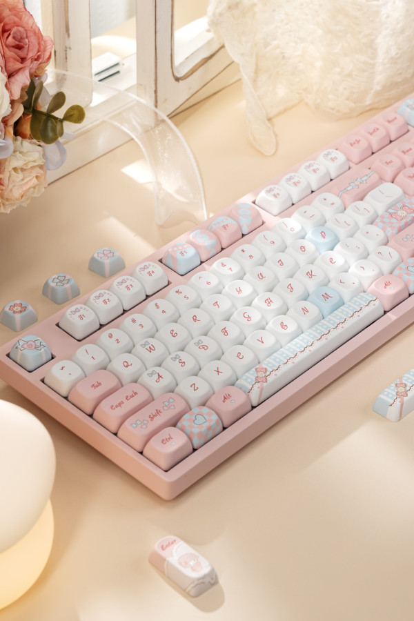 Bàn phím cơ AKKO 3108RF V3 Piano Sweet Frost Pink (Hotswap/USB Type-C/Wireless/No Led)#6