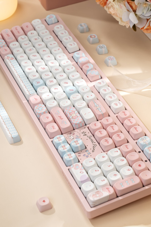 Bàn phím cơ AKKO 3108RF V3 Piano Sweet Frost Pink (Hotswap/USB Type-C/Wireless/No Led)#6