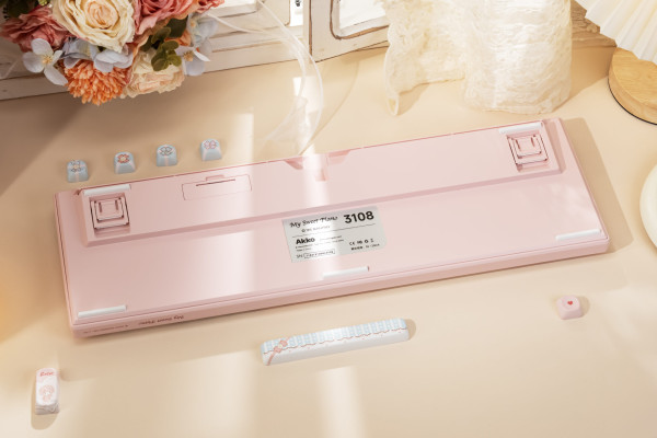 Bàn phím cơ AKKO 3108RF V3 Piano Sweet Frost Pink (Hotswap/USB Type-C/Wireless/No Led)#6