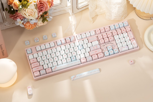 Bàn phím cơ AKKO 3108RF V3 Piano Sweet Frost Pink (Hotswap/USB Type-C/Wireless/No Led)#6