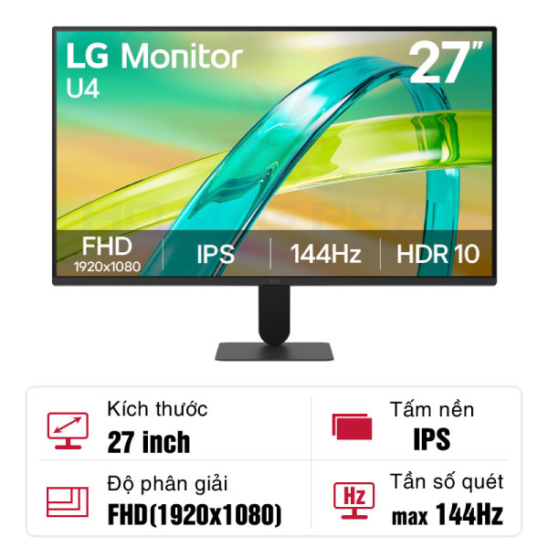 Màn hình LG 27U411B-B 27-inch IPS 144Hz
