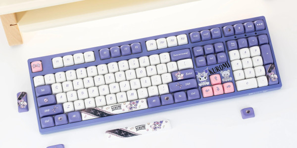 Bàn phím cơ AKKO 3108RF V3 Kuromi Frost Pink (Hotswap/USB Type-C/Wireless/No Led)#6