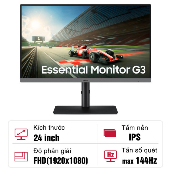 Màn hình Samsung Essential G3 LS24HG320EEXXV 24 inch IPS 144Hz