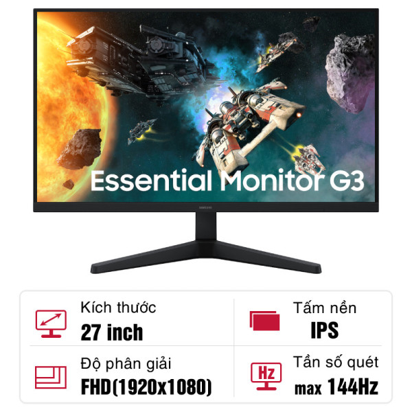Màn hình Samsung Essential G3 LS27HG310EEXXV 27 inch IPS 144Hz