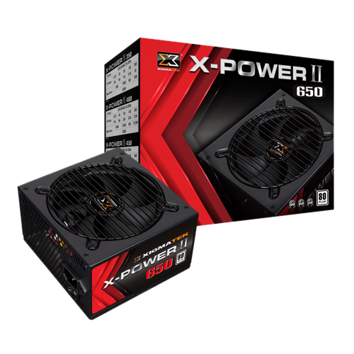 Nguồn XIGMATEK X-POWER II  650 - 600W (EN42463) - 80PLUS