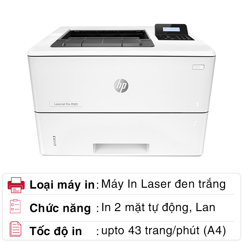 Máy in Laser HP đơn năng M501DN - NK