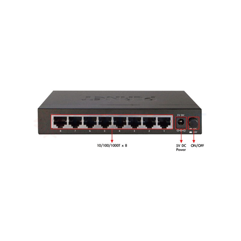 SG105M Switch di Rete 5 Porte Gigabit Ethernet 10/100/1000 Nero