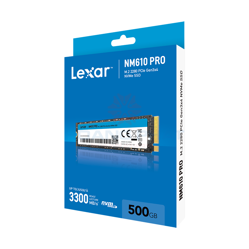 SSD Lexar 500G NM610 Pro M.2 2280 PCIe 3x4 - (LNM610P500G-RNNNG)