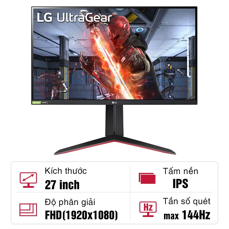 Màn hình LG UltraGear IPS 27GN65R-B 27-inch 144Hz