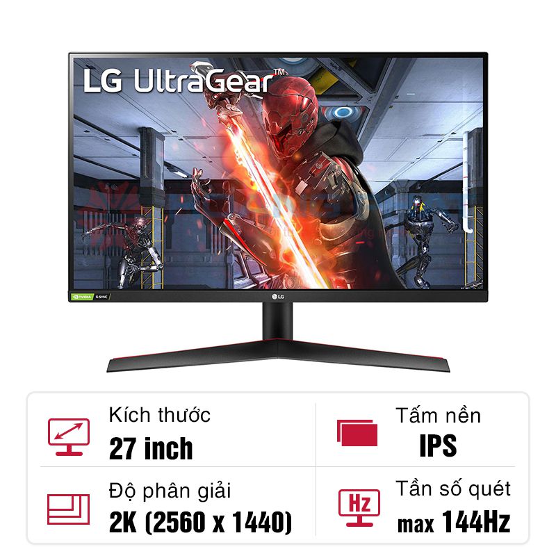 Màn hình LG UltraGear IPS 27GN800-B 27-inch 144Hz