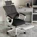 Ghế công thái học có chân kê TMS08 Black-White