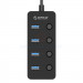 Bộ chia cổng USB 3.0 1 ra 4 Orico W9PH4-U3-BK