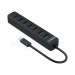 Bộ chia USB Type-C ra 7 cổng USB 3.0 Orico TWC3-7A-BK-EP