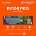 Bàn phím cơ DareU EK106 Pro Black Golden Cloud Switch