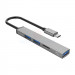 Bộ chia cổng USB Type-C ra 4 cổng USB ORICO 3.0, 2.0 (AH-12F-GY-BP)