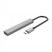Bộ chia cổng USB Type-C ra 4 cổng USB ORICO 3.0, 2.0 (AH-12F-GY-BP)