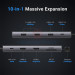 Bộ chuyển đổi Ugreen 15534 (USB-C sang Hub Đa Năng 10 trong 1 hỗ trợ 2 cổng HDMI)