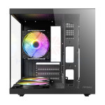Vỏ Case Antec VCX10M RGB (3 Fan RGB, Bể cá kính, Panoramic 270 độ)