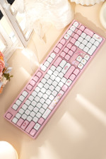  Bàn phím cơ AKKO 3108RF V3 My Melody Frost Pink (Hotswap/USB Type-C/Wireless/No Led)